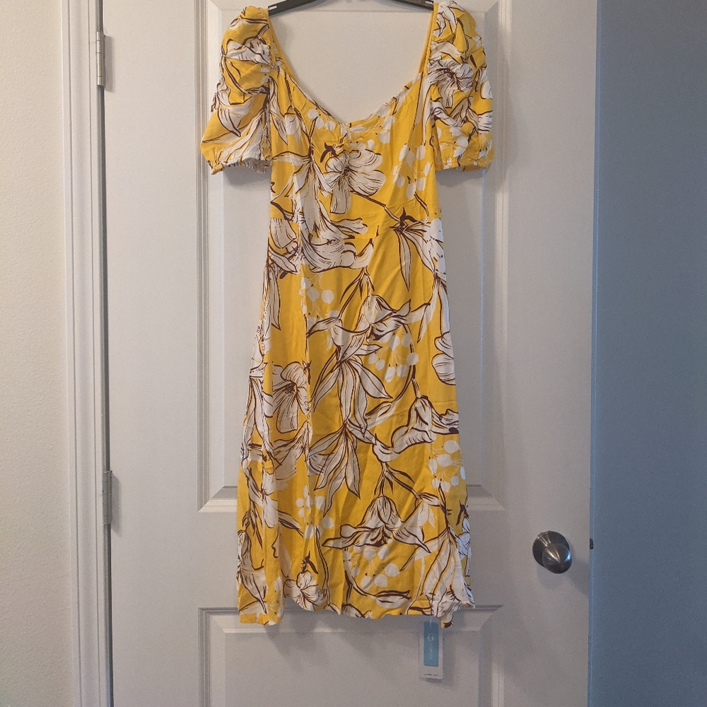 NWT Cupshe Vada Floral V Neck Front Dress - Picture 3 of 8
